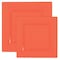 Smarty Had A Party Tropical Coral Square Plastic Plates Dinnerware Value Set (120 Dinner Plates+120 Salad Plates), 240PK 7975-CASE - alternate 2